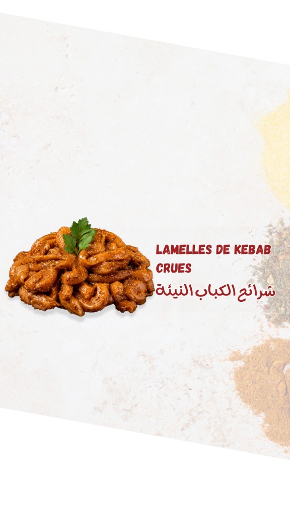 Lamelles Kebab Crues Bôdélice